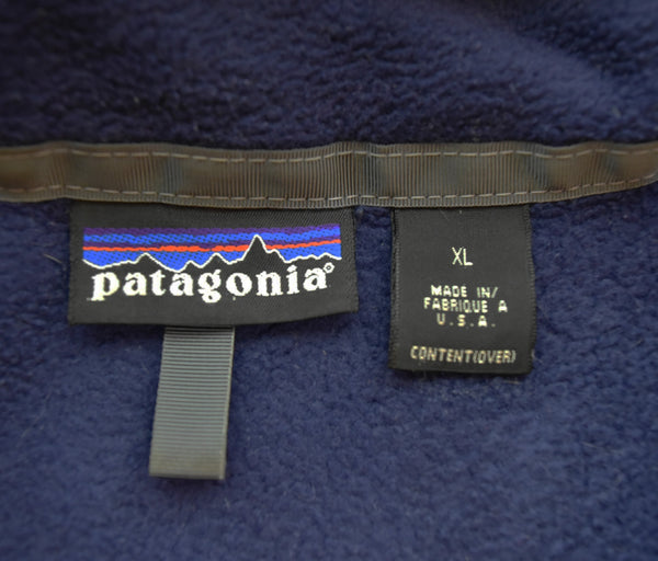 パタゴニア PATAGONIA 90年代 シンチラ SYNCHILLA フリースジャケット FLEECE JACKET フルジップ MADE in USA 96年製 90's 90s XL ジャケット パープル LLサイズ 103MT-3556