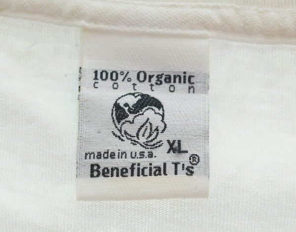 パタゴニア PATAGONIA 90s Organic cotton Benefical T's Made in USA 90's ベネフィシャルT USA製 ロンT ホワイト LLサイズ 103MT-3219