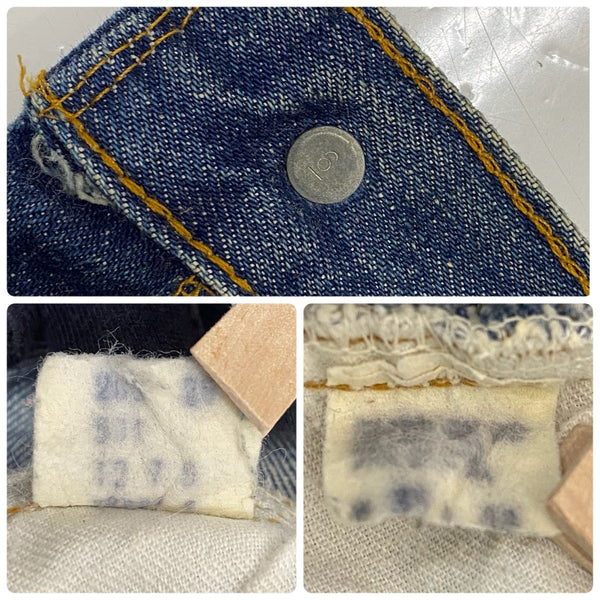 【曜日割引対象外】 リーバイス Levi's 70's 501 66後期 USA製 6刻印 デニム ブルー W33サイズ 201MB-1183 VB