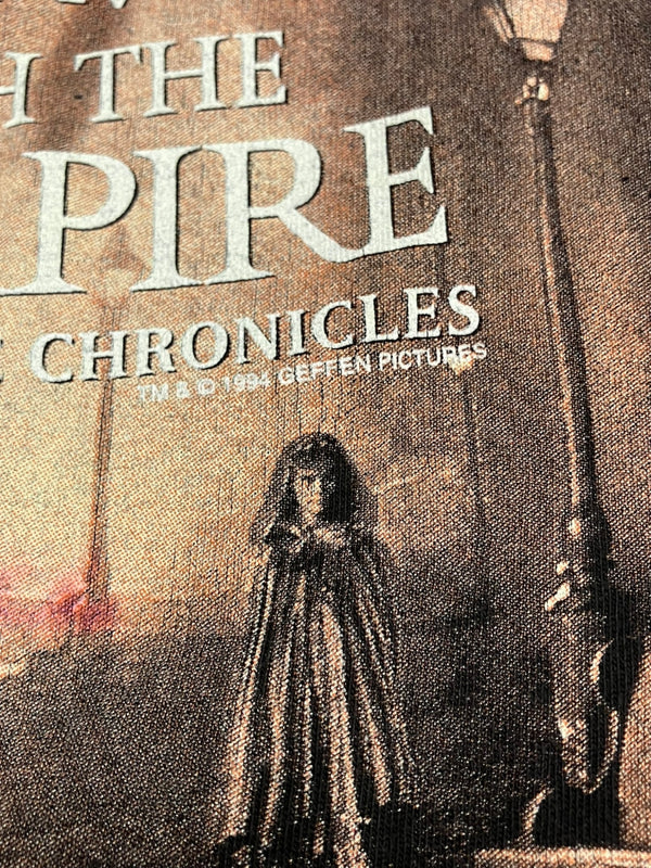 ヴィンテージ vintage 90's 90年代 GIANT Interview with the Vampire ヴァンパイア ホラー映画 ムービーT VINTAGE ヴィンテージ Tシャツ ブラック Lサイズ 101MT-4922