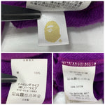 ア ベイシング エイプ A BATHING APE SHARK FULL ZIP HOODIE 001ZPI301018M パーカ パープル Mサイズ 201MT-3873