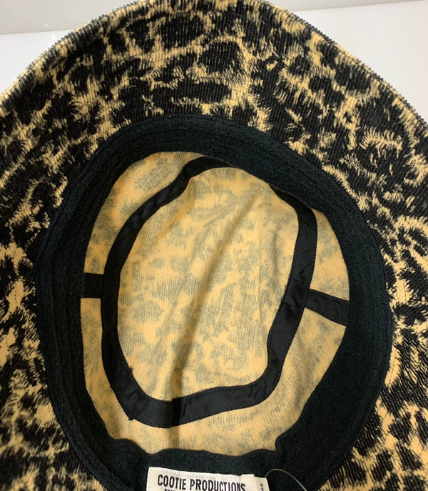 【中古】クーティー COOTIE  コーデュロイバケットハット Corduroy Leopard Bucket Hat 帽子 メンズ帽子 ハット ヒョウ・レオパード イエロー Lサイズ 201goods-305