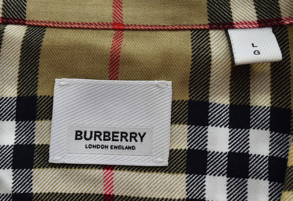バーバリー Burberry BURBERRY LONDON ENGLAND バーバリーロンドンイングランド 21SS ノバチェック 半袖 開襟 シャツ 8025821 半袖シャツ マルチカラー Lサイズ 103MT-3017