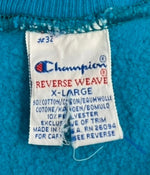 チャンピオン Champion 90s～ ヴィンテージ vintage 刺繍タグ リバースウィーブ REVERSE WEAVE ワンポイントロゴ USA製 アメリカ製 XL スウェット ブルー LLサイズ 101MT-4474