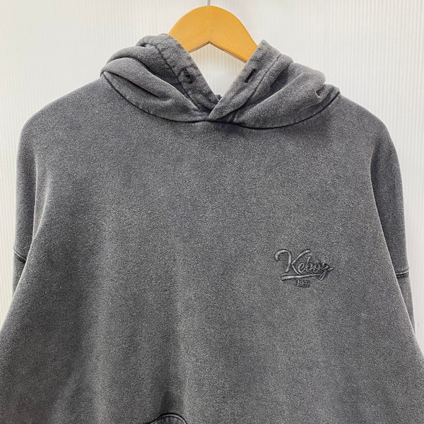 ケボズ Keboz ICON GARMENT DYE SWEAT HOODIE パーカ ブラック Lサイズ 201MT-3081