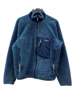 パタゴニア Patagonia 00s RETRO-X JACKET レトロ ジャケット ボア フリース ジップアップ アウトドア USA製 青 23055 ジャケット ロゴ ブルー Mサイズ 104MT-1735