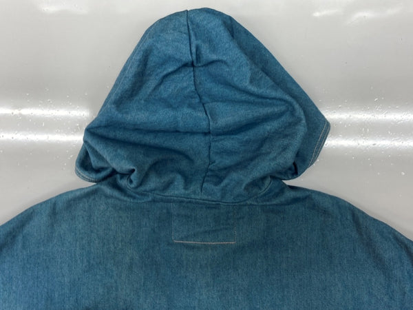 リーバイス Levi's 23SS DENIM FAMILY BASEBALL CAPE ベースボール ケープ ポンチョ リバーシブル フード ジャケット 青 ジャケット 無地 ブルー XLサイズ 104LT-249