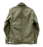 ミリタリー Military Item 80's 80年代 A-2 デッキジャケット U.S.NAVY アメリカ軍 ヴィンテージ 緑 ジャケット プリント カーキ Sサイズ 104MT-936