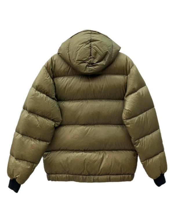 マウンテンイクイップメント MOUNTAIN EQUIPMENT LIGHTLINE DOWN JACKET ダウン ジャケット ジップアップ フード アウトドア アウター 緑 ジャケット ロゴ カーキ Mサイズ 104MT-2144