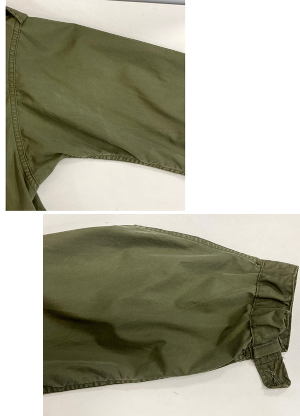 ミリタリー military 60's 60年代 US.ARMY 米軍 実物 M-51 ミリタリージャケット モッズコート フーデッドコート フィッシュテール VINTAGE ヴィンテージ SMALL コート カーキ Sサイズ 101MT-4903