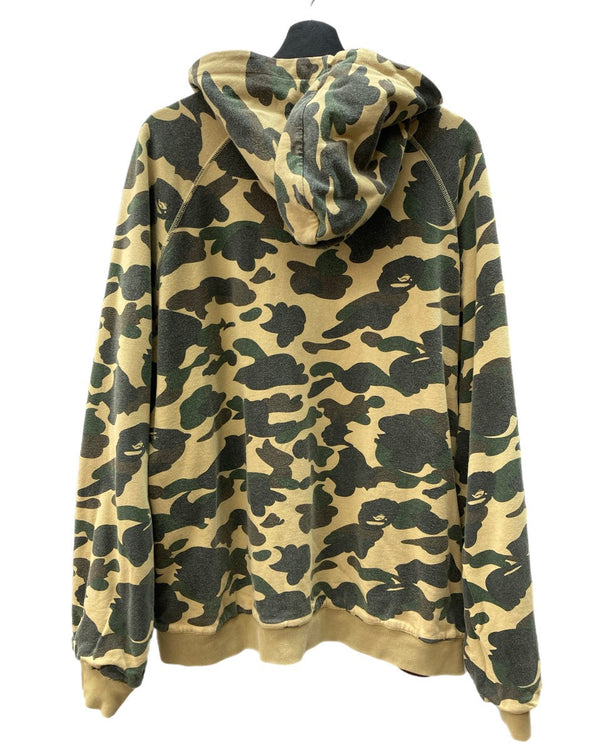 アベイシングエイプ A BATHING APE REVERSIBLE CAMO Hoodie リバーシブル カモ フーディ 緑 茶 -- パーカ カモフラージュ・迷彩 ブラウン 104MT-2098