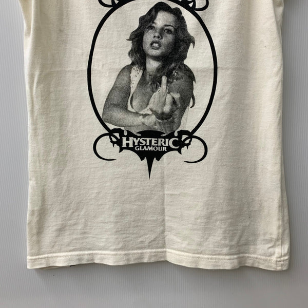 ヒステリックグラマー HYSTERIC GLAMOUR 00s キャミソール 初期タグ ノースリーブ ホワイト フリーサイズ 201LT-444
