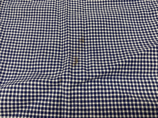 ダブルアールエル RRL 90s 三ツ星タグ SHIRT ステンカラー オープンカラー 開襟 フロントボタン ヴィンテージ VINTAGE ラルフローレン RALPH LAUREN ギンガムチェック コットン シンガポール製 BLUE 青 長袖シャツ 総柄 ブルー Mサイズ 104MT-1972