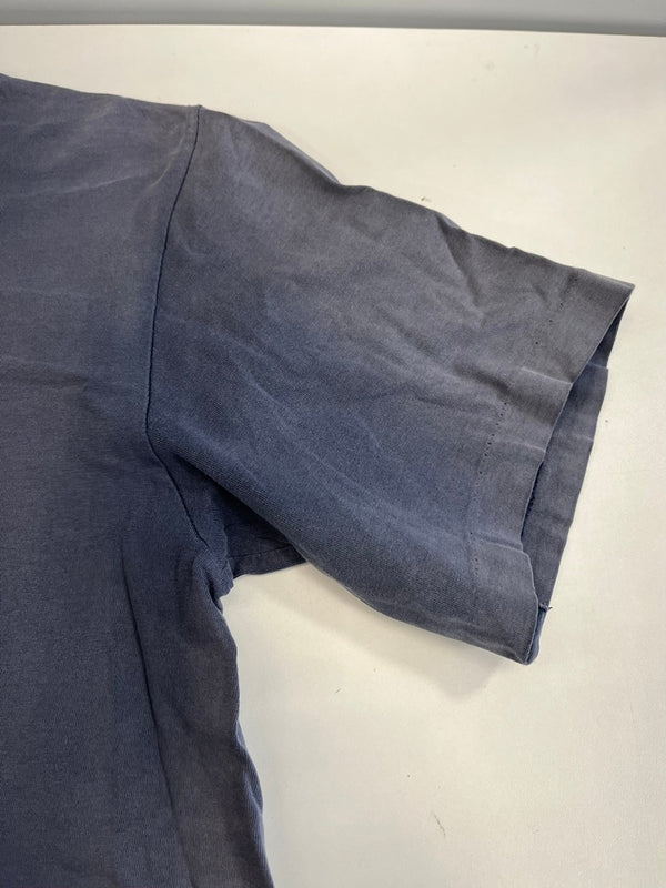 ステューシー STUSSY 90s 90's OLD STUSSY 紺タグ USA製 ドラゴン プリントTシャツ シングルステッチ サンフェード 鬼フェード 紺 Tシャツ ネイビー Lサイズ 101MT-5323