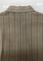 ダブルアールエル RRL STRIPE WORK JACKET ストライプ ワーク ジャケット ジップアップ CONMAR社 Ralph Lauren 茶 MNRROTWM5L00072 ジャケット ストライプ ブラウン Mサイズ 104MT-1379