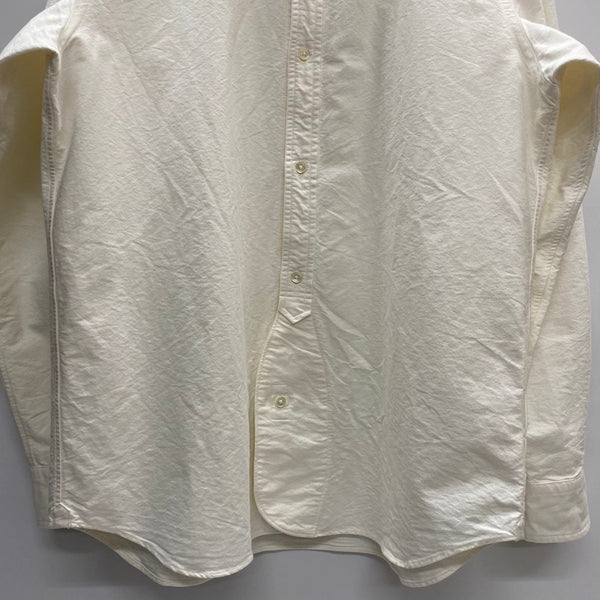 【曜日割引対象外】 ナイジェルケーボン Nigel Cabourn ブリティッシュオフィサーズシャツ 8046-00-10000 長袖シャツ ホワイト 50サイズ 201MT-4463 VB