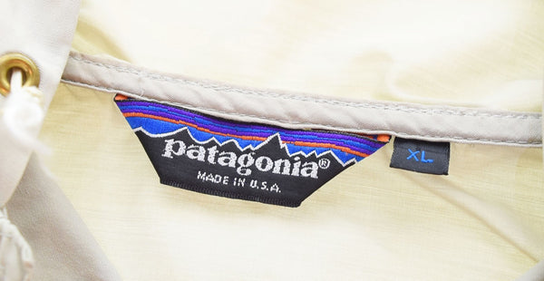 パタゴニア PATAGONIA 80s 80's USA製 三角タグ ナイロン アノラック パーカー ナイロンジャケット ジャケット ベージュ LLサイズ 103MT-2403