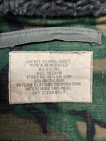 ミリタリー Military Item N-3B FLIGHT JACKET フライト ジャケット ヴィンテージ ミリタリー SKYLINE CLOTHING社 緑 MIL-J-6279H ジャケット 無地 カーキ Mサイズ 104MT-857