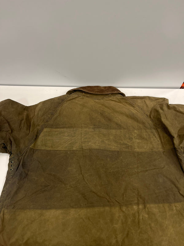 バブアー BARBOUR 90's 90年代 3ワラント GAMEFAIR ゲームフェア ワックス コットン オイルドジャケット ハーフコート VINTAGE ヴィンテージ C42 ジャケット カーキ 101MT-5342