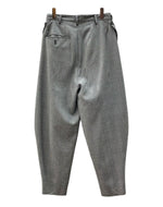 ソウシオオツキ SOSHIOTSUKI 19AW NICKER BOCKERS ワイド パンツ バルーン ニッカーボッカーズ タック ボタンフライ パンツ 灰 チェック S19AWPT01 ボトムスその他 グレー サイズ 44 104MB-277