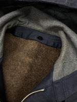 ジェラード JELADO DUFFLE VEST ダッフル ベスト デッキコード ジップアップ フード アウター 紺 CT03502 ベスト 無地 ネイビー Mサイズ 104MT-1664