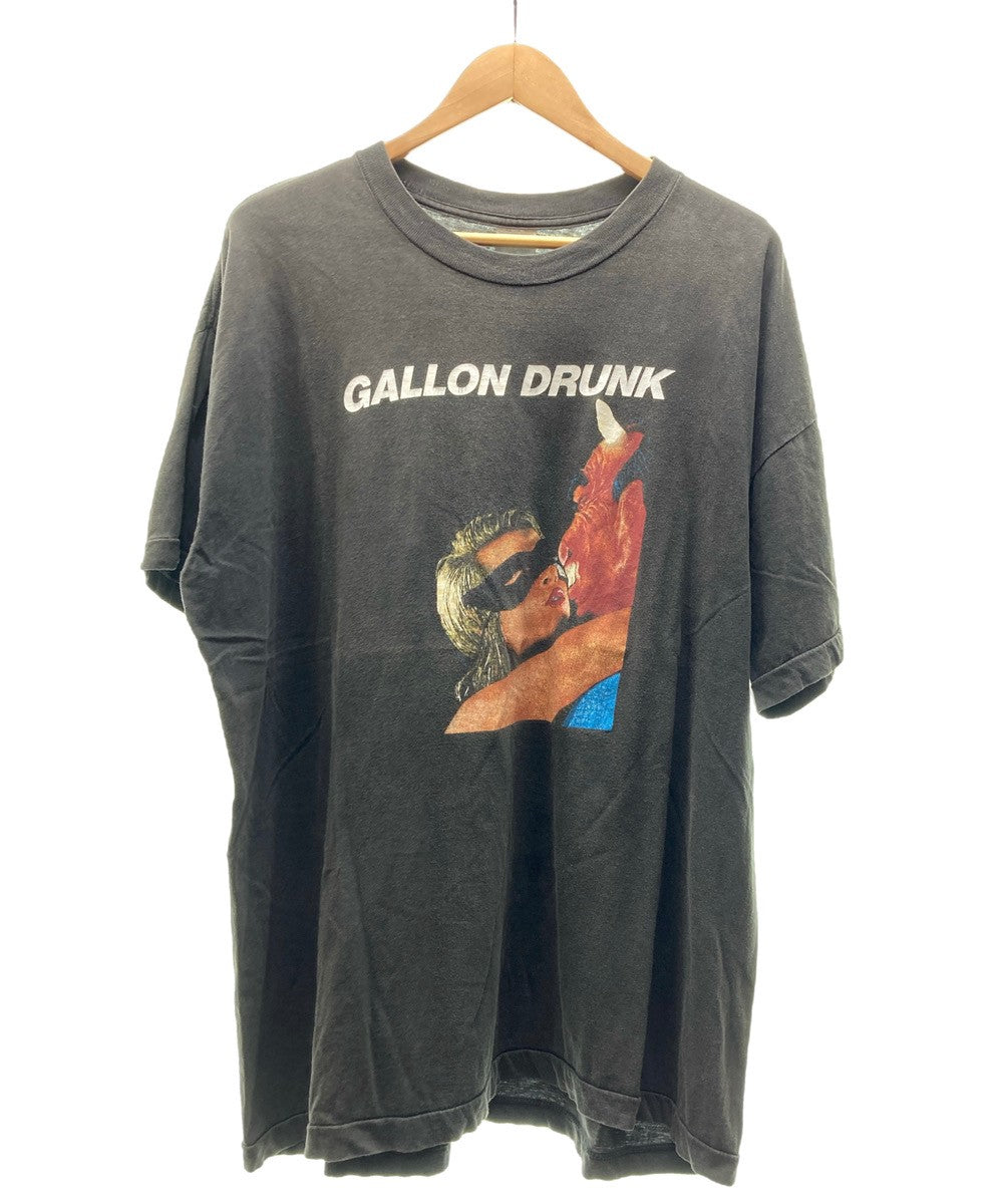 バンドTシャツ BAND-T 90's GALLON DRUNK ガロン ドランク 両面プリント バンT ロックT ヴィンテージ 黒 - Tシャツ  プリント ブラック 104MT-506 | 古着通販のドンドンサガール