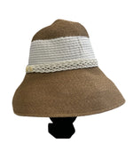 アシーナニューヨーク Athena New York ハット 切り替え ベルト 帽子 レディース帽子 麦わら帽子 ブラウン 101hat-151