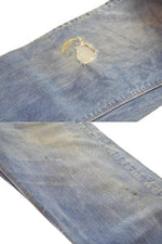 リーバイス Levi's 70s 505-0217 66前期 最初期 ボタン裏5 スレーキスタンプ 42TALON 70's デニム ブルー W36 103MB-587