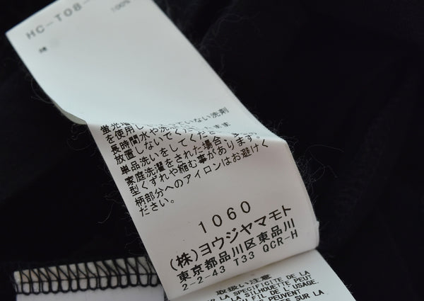 ヨウジヤマモト YOHJI YAMAMOTO BLACK Scandal Yohji Yamamoto 昆虫 プリント 長袖Tシャツ HC-T08-073  3 ロンT ブラック 103MT-3287