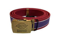 シュプリーム SUPREME x Dickies ディッキーズ 22ss Stripe Webbing Belt ストライプ ウェビング ベルト ガチャ 赤 ベルト ロゴ レッド 104Z-6