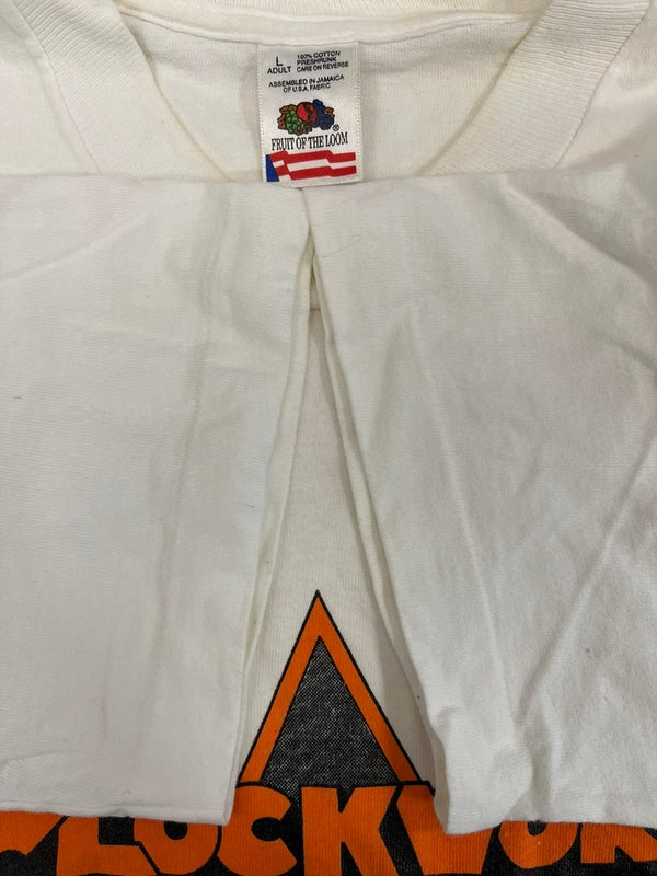 ヴィンテージ vintage Clockwork Orange　時計じかけのオレンジ プリントTシャツ 半袖 白 袖シングル Tシャツ ホワイト Lサイズ 101MT-4929