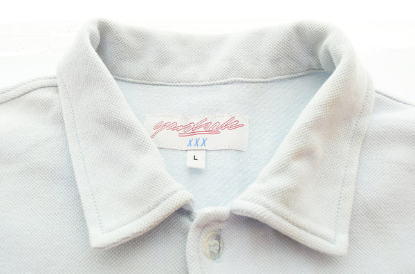 ヤードセール YARDSALE 刺繍 ロゴ 半袖シャツ 半袖シャツ ブルー Lサイズ 103MT-3086