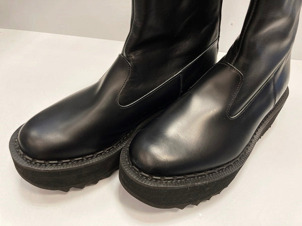 サイバーダイン CYbERdYNE × GEORGE COX ジョージコックス Rocking Boots ロッキンブーツ ZIP BOOT 大英帝国厚底不良靴 黒 15363 メンズ靴 ブーツ その他 ブラック サイズ 8 101-shoes1501