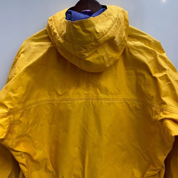 【曜日割引対象外】 パタゴニア PATAGONIA 90's skanorak jacket ナイロン アノラックパーカー ジャケット イエロー Lサイズ 201MT-4794 VB