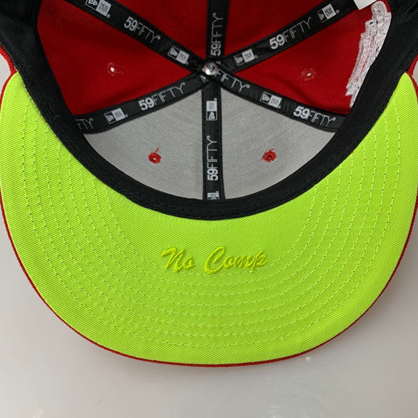 【中古】シュプリーム SUPREME × NEW ERA No Comp Box Logo G2709232021 帽子 メンズ帽子 キャップ レッド 7 1/2サイズ 201goods-826