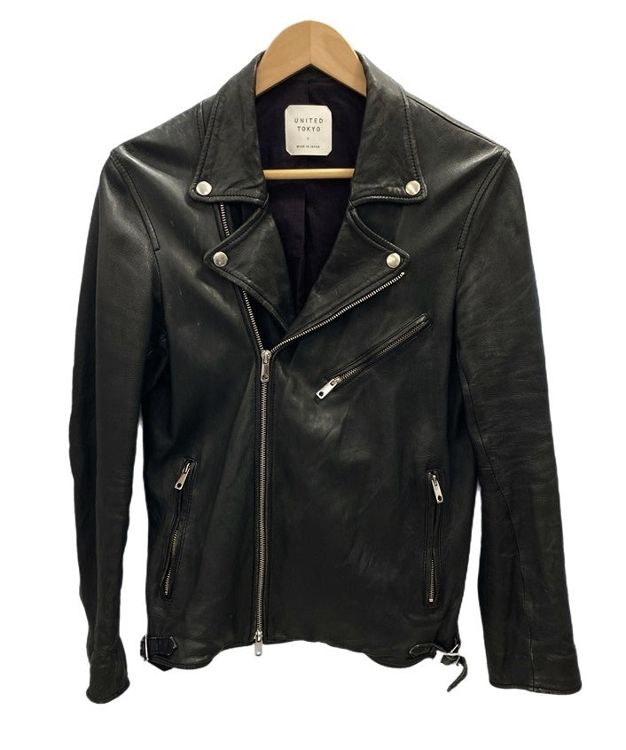ユナイテッドトウキョウ UNITED TOKYO レザージャケット シングル 羊革