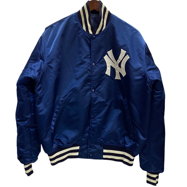 【曜日割引対象外】 スターター STARTER 90's New York Yankees USA製 ジャケット ブルー Lサイズ 201MT-4191 VB