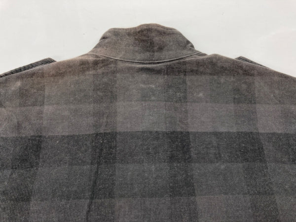 ステューシー STUSSY OLD オールド active jkt アクティブ ジャケット M65 ミリタリー ジャケット コーデュロイ 灰 ジャケット ボーダー グレー Lサイズ 104MT-1836