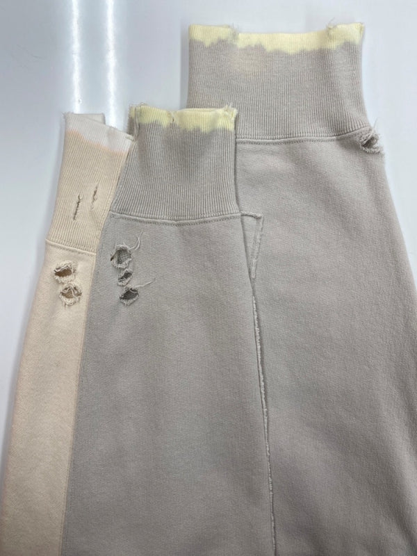 シュタイン stein 22AW OVERSIZED REBUILD SWEAT LS オーバーサイズ リビルド スウェット トレーナー 加工 クリーム 薄茶 st.441 スウェット プリント ベージュ Sサイズ 104MT-1640