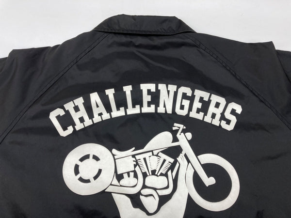 チャレンジャー CHALLENGER GYM COACH JACKET ジム コーチ ジャケット ナイロン 黒 ジャケット プリント ブラック Mサイズ 104MT-1788