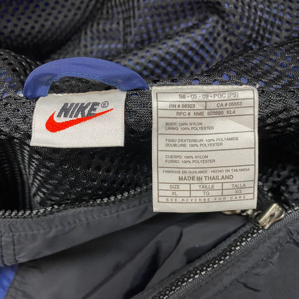ナイキ NIKE 90's 90s 90年代 ZIP HOODIE NYLON JACKET ジャケット ネイビー XLサイズ 201MT-3711