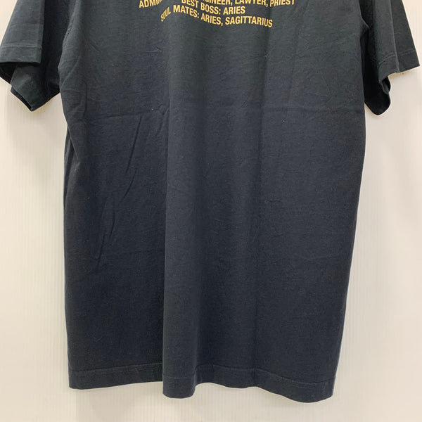 ヴェトモン VETEMENTS 18AW 星座シリーズ 獅子 LEO UAH19TR303 Tシャツ ブラック Mサイズ 201MT-4058