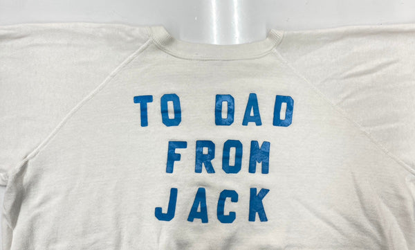 ヴィンテージ vintage 80s 80年代 ラグランスリーブ ヴィンスウェ バックプリント 白 スウェット プリント ホワイト XLサイズ 104MT-1724