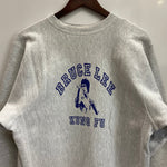 【曜日割引対象外】 チャンピオン Champion 90's BRUCE LEE REVERSE WEAVE スウェット グレー Lサイズ 201MT-4758 VB