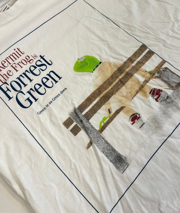 ヴィンテージ vintage 90s 90's  KERMIT カーミット フォレストガンプ パロディ プリント 白 XL Tシャツ ホワイト LLサイズ 101MT-4436