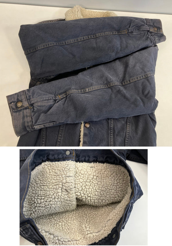 リーバイス Levi's 70's 70年代 デニムボアジャケット デニムジャケット Gジャン  MADE IN USA アメリカ製 VINTAGE ヴィンテージ 70605-0213 38 ジャケット ブラック Mサイズ 101MT-4760