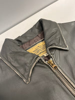 アヴィレックス AVIREX カウハイド 牛革 シングルライダース レザージャケット 6141017 ジャケット グレー Mサイズ 101MT-5116