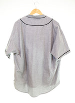 ダブルタップス WTAPS LEAGUE SS SHIRT COTTON OXFORD リーグ ベースボールシャツ 半袖 シャツ 191TQDT-SHM03 3 半袖シャツ グレー 103MT-2967