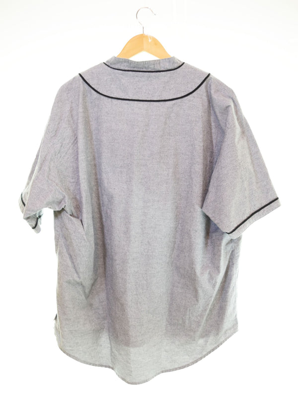 ダブルタップス WTAPS LEAGUE SS SHIRT COTTON OXFORD リーグ ベースボールシャツ 半袖 シャツ 191TQDT-SHM03 3 半袖シャツ グレー 103MT-2967