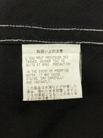 ヨウジヤマモト Yohji Yamamoto POUR HOMME OPEN SHIRT オープン シャツ ホワイトステッチ ブラウス 長袖 薄手 黒 HR-B49-249 サイズ 4 ジャケット 無地 ブラック 104MT-2118